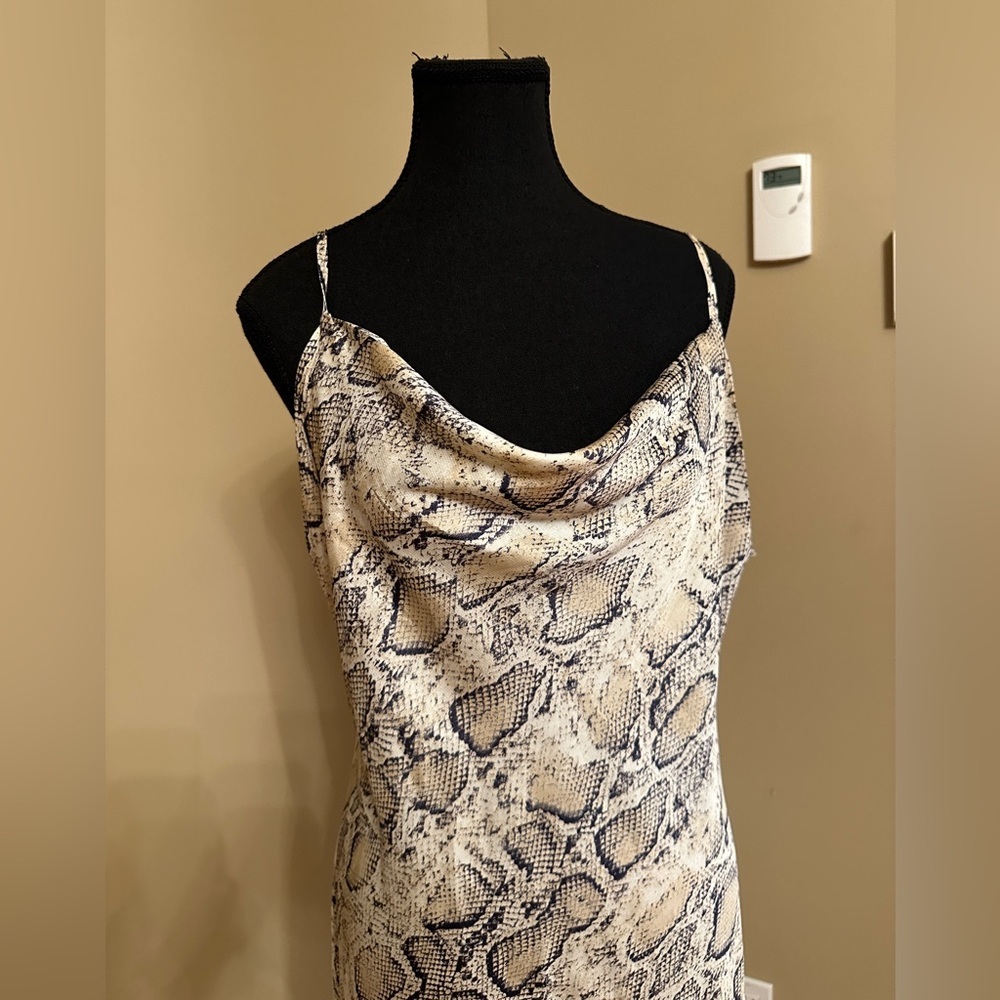 Paperheart Animal Snake Python Print Slip Dress S… - image 2